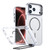iPhone 18 Pro Max Bright Color Clear MagSafe Lens Frame Holder Phone Case - Black