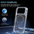 iPhone 18 Pro Max Bright Color Clear MagSafe Lens Frame Holder Phone Case - Light Blue