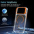 iPhone 18 Pro Max Bright Color Clear MagSafe Lens Frame Holder Phone Case - Orange