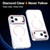 iPhone 18 Pro Max Bright Color Clear MagSafe Lens Frame Holder Phone Case - Pink
