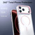 iPhone 18 Pro Max Bright Color Clear MagSafe Lens Frame Holder Phone Case - Pink