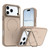 iPhone 18 Pro Max Bright Color Contrast Skin-feel Camera Bracket Magsafe Phone Case - Desert Gold
