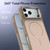 iPhone 18 Pro Max Bright Color Contrast Skin-feel Camera Bracket Magsafe Phone Case - Desert Gold