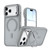 iPhone 18 Pro Max Bright Color Frosted Skin-feel Camera Bracket Magsafe Phone Case - Grey