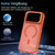 iPhone 18 Pro Max Bright Color Frosted Skin-feel Camera Bracket Magsafe Phone Case - Orange