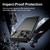 iPhone 18 Pro Max Brushed Texture Carbon Fiber TPU Phone Case - Black