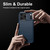 iPhone 18 Pro Max Brushed Texture Carbon Fiber TPU Phone Case - Blue