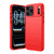 iPhone 18 Pro Max Brushed Texture Carbon Fiber TPU Phone Case - Red