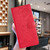 iPhone 18 Pro Max Butterflies and Flowers Leather Phone Case - Red
