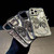 iPhone 18 Pro Max Butterfly Electroplating TPU Phone Case with Epoxy Cardboard - Silver