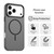 iPhone 18 Pro Max Candy Fine Circle Magsafe PC Hybrid TPU Phone Case - Black