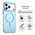 iPhone 18 Pro Max Candy Fine Circle Magsafe PC Hybrid TPU Phone Case - Blue