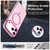 iPhone 18 Pro Max Candy Fine Circle Magsafe PC Hybrid TPU Phone Case - Red