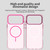iPhone 18 Pro Max Candy Fine Circle Magsafe PC Hybrid TPU Phone Case - Red