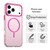 iPhone 18 Pro Max Candy Fine Circle Magsafe PC Hybrid TPU Phone Case - Red