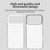 iPhone 18 Pro Max Candy Fine Circle Magsafe PC Hybrid TPU Phone Case - White