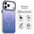 iPhone 18 Pro Max Candy Gradient Series 3 in 1 Hybrid Magnetic Phone Case - Blue