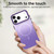 iPhone 18 Pro Max Candy Gradient Series 3 in 1 Hybrid Magnetic Phone Case - Purple