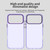 iPhone 18 Pro Max Candy PC Hybrid TPU Shockproof Phone Case - Purple