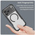 iPhone 18 Pro Max Carbon Fiber Texture MagSafe Translucent Phone Case - Black