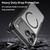 iPhone 18 Pro Max Carbon Fiber Texture MagSafe Translucent Phone Case - Black