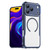 iPhone 18 Pro Max Carbon Fiber Texture MagSafe Translucent Phone Case - Blue