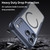 iPhone 18 Pro Max Carbon Fiber Texture MagSafe Translucent Phone Case - Blue