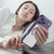 iPhone 18 Pro Max Carbon Fiber Texture MagSafe Translucent Phone Case - Purple
