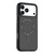 iPhone 18 Pro Max Carbon Fiber Texture Vegan Leather Magnetic Phone Case - Black