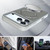 iPhone 18 Pro Max Carbon Fiber Texture Vegan Leather Magnetic Phone Case - Grey