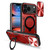 iPhone 18 Pro Max CD Texture Sliding Camshield Magnetic Holder Phone Case - Red