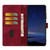iPhone 18 Pro Max Cherry Blossoms Embossed Leather Phone Case - Red