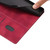 iPhone 18 Pro Max Cherry Blossoms Embossed Leather Phone Case - Red