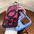 iPhone 18 Pro Max Clear Back Design 360 Degree Rotating Magnetic Holder Phone Case - Blue