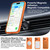 iPhone 18 Pro Max Colorful Hollowed Cooling 360 Degree Rotation Ring Holder Magnetic Phone Case - Wine Red