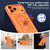 iPhone 18 Pro Max Colorful Hollowed Cooling 360 Degree Rotation Ring Holder Magnetic Phone Case - Wine Red