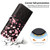 iPhone 18 Pro Max Colorful Painting Vegan Leather Phone Case with Lanyard - Hearts