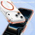 iPhone 18 Pro Max Crystal Shield Clear Magnetic Acrylic Hybrid TPU Phone Case - Orange