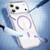 iPhone 18 Pro Max Crystal Shield Clear Magnetic Acrylic Hybrid TPU Phone Case - Purple