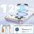 iPhone 18 Pro Max Crystal Shield Clear Magnetic Acrylic Hybrid TPU Phone Case - Purple