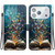 iPhone 18 Pro Max Crystal-Texture Painted Vegan Leather Phone Case - Star River Book Words