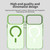 iPhone 18 Pro Max C-type Candy Magsafe PC Hybrid TPU Phone Case - Green