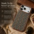 iPhone 18 Pro Max Denior Vintage Boho Embroidery Style Magnetic Protective Phone Case - Green