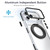 iPhone 18 Pro Max Dual Color Clear 360 Degree Rotation Holder Magnetic Phone Case - Black