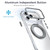 iPhone 18 Pro Max Dual Color Clear 360 Degree Rotation Holder Magnetic Phone Case - Grey