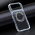 iPhone 18 Pro Max Dual Color Clear 360 Degree Rotation Holder Magnetic Phone Case - Grey