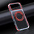 iPhone 18 Pro Max Dual Color Clear 360 Degree Rotation Holder Magnetic Phone Case - Red