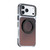iPhone 18 Pro Max Dual Color Gradient Discolor 360 Degree Rotation Holder Magnetic Phone Case - Black