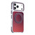 iPhone 18 Pro Max Dual Color Gradient Discolor 360 Degree Rotation Holder Magnetic Phone Case - Cherry Red