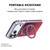 iPhone 18 Pro Max Dual Color Gradient Discolor 360 Degree Rotation Holder Magnetic Phone Case - Cherry Red